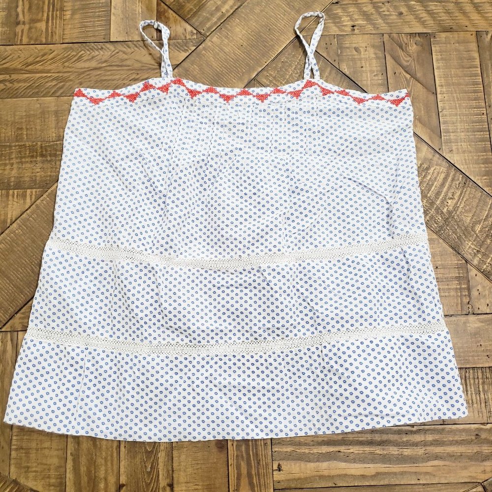 Lucky Brand Relaxed White Tank Top Size L